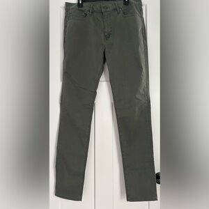 NWT Men's AE Flex Skinny Jeans Size 34x34 Dark Olive Green